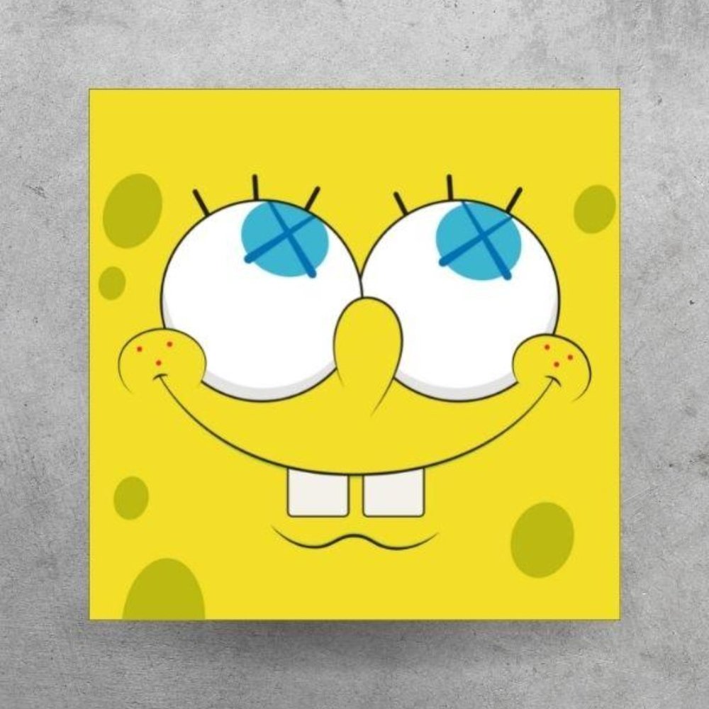 Kaws Spongebob Yellow